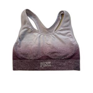 PINK Sport | Ombre Magenta Seamless Lightly Lined Sports Bra Size Medium